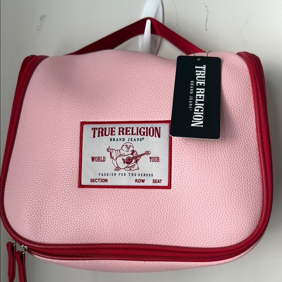 True Religion Pink and Red Travel Bag - Picture 1 of 11